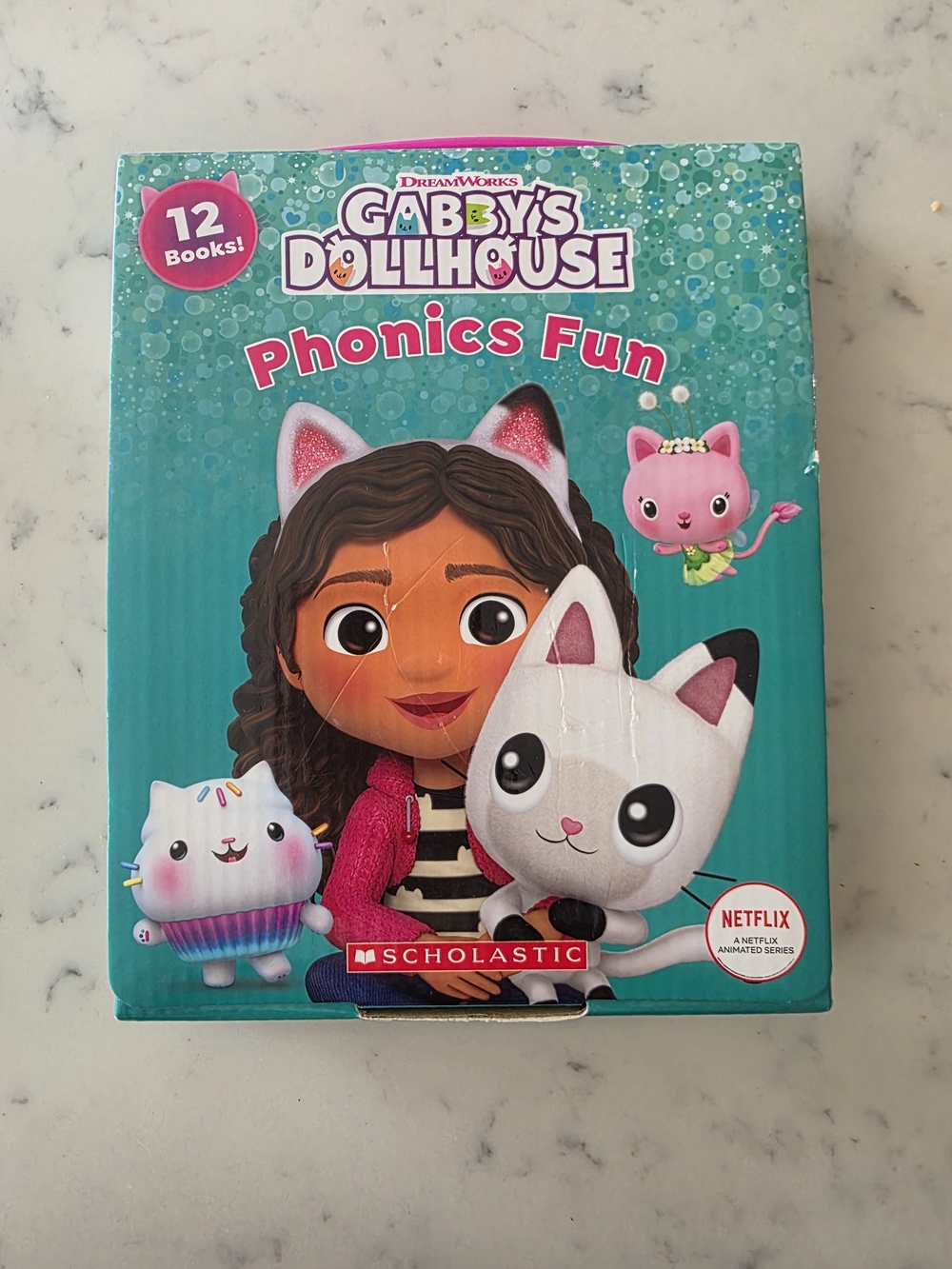 Gabby's Dollhouse Phonics Fun Kids Book Set - Teal